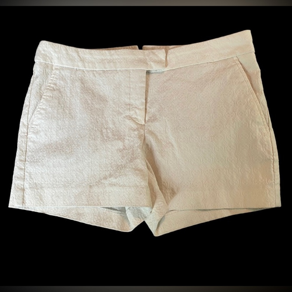 🇺🇸 2/$40 Women’s ladies Cynthia Rowley white textured dress chino short - Sz 8